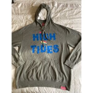 Pink Dolphin Surf Venice Beach Pullover Hoodie Sweatshirt Mens XL Gray Graphic